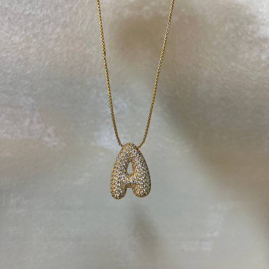 Jumbo bubble cz necklace