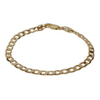 Staple curb bracelet