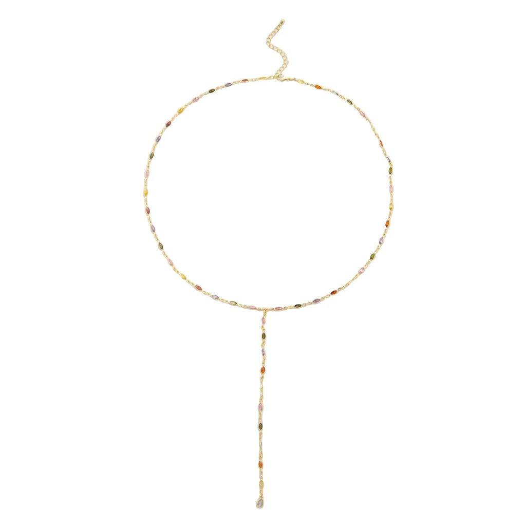 Halo Lariat Necklace