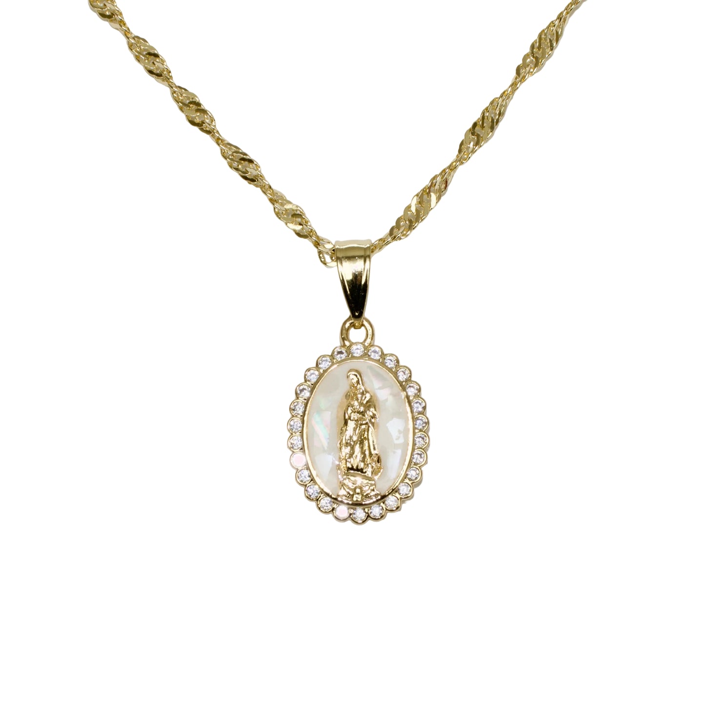 Opal Virgencita Necklace