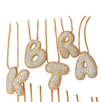 Jumbo Bubble Letter Initial Necklace