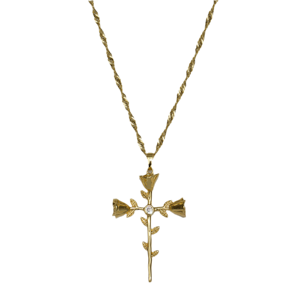 Matters of the Heart cross Necklace