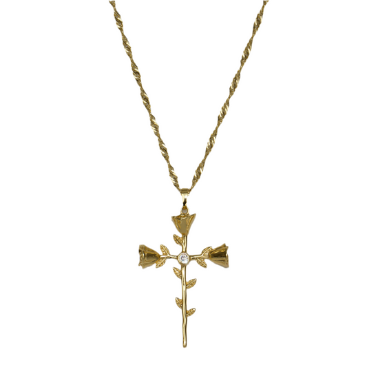 Matters of the Heart cross Necklace