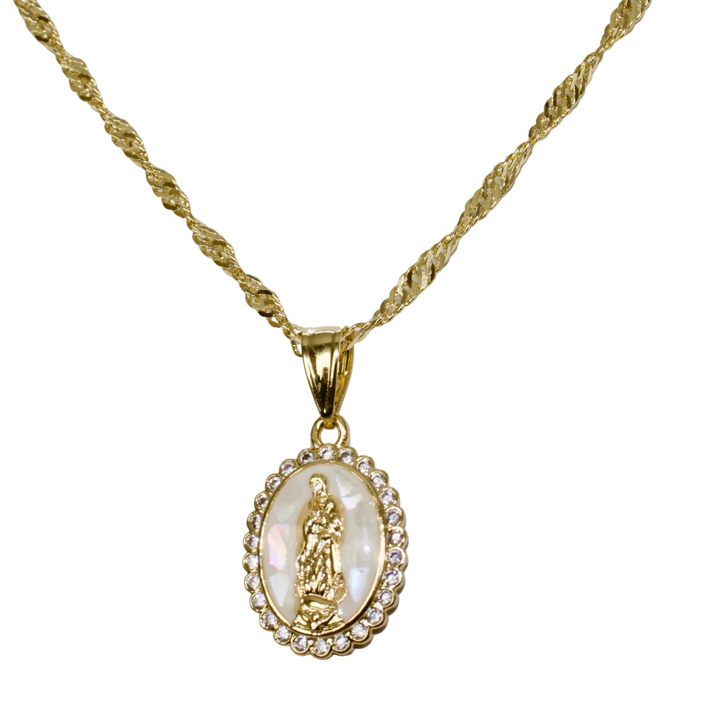 Opal Virgencita Necklace