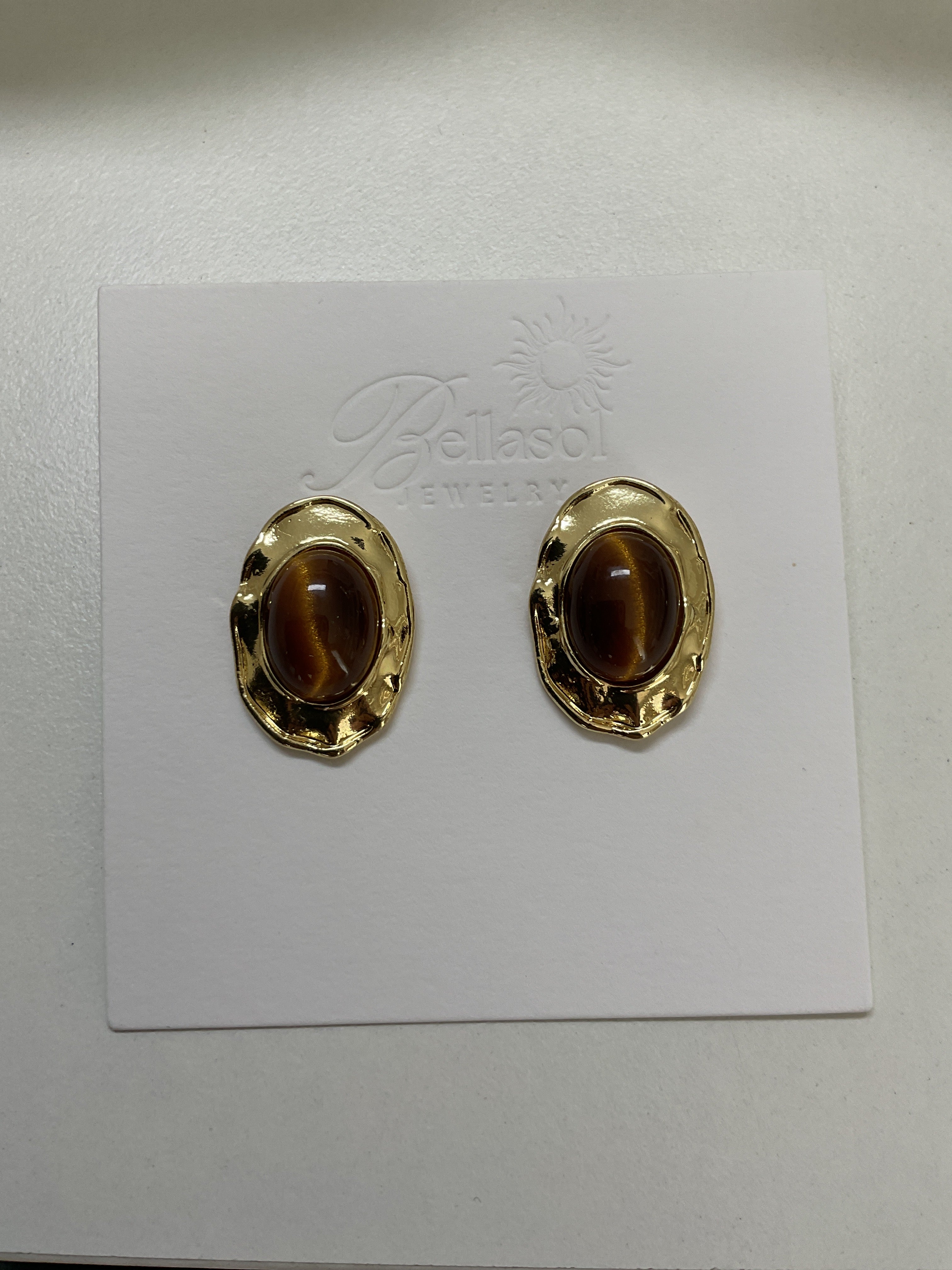 Tiger eye earrings