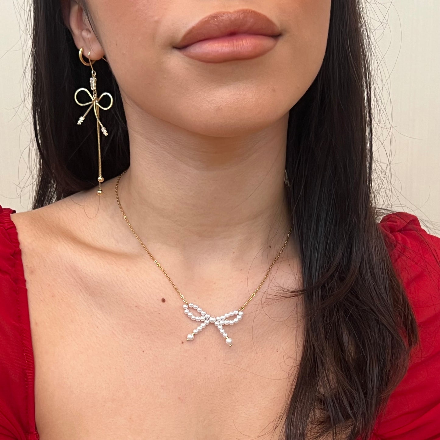 Cupid bow necklace