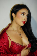 Crimson Cross Necklace
