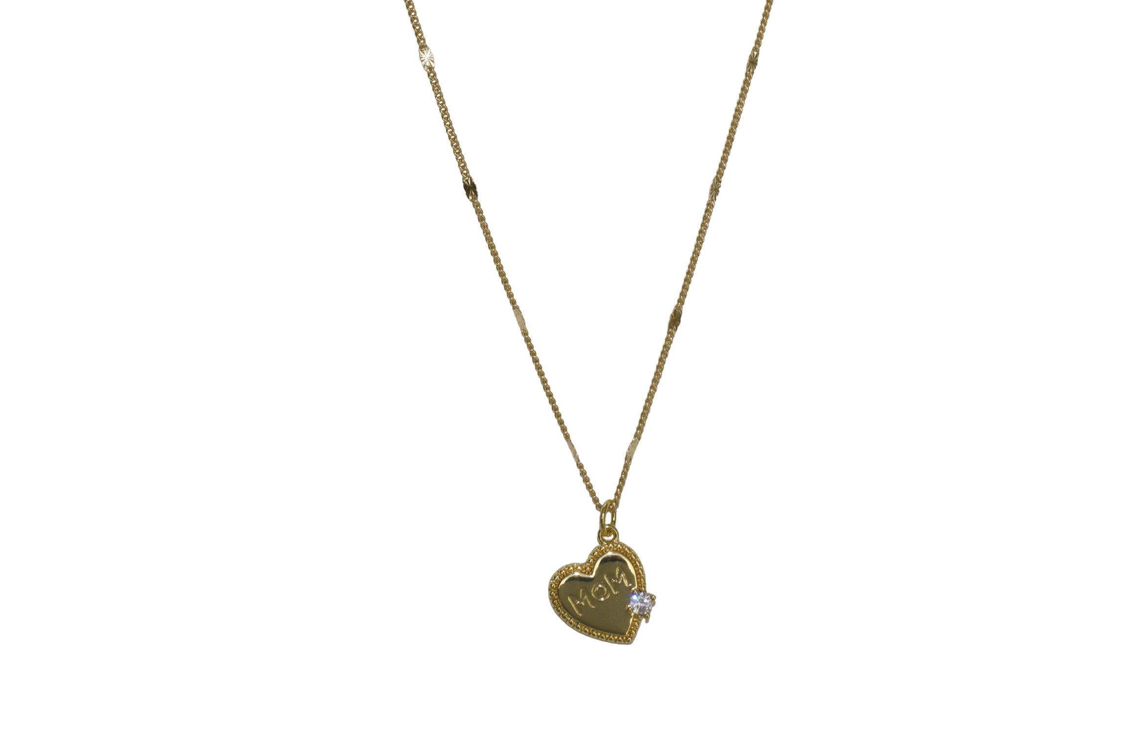 Corazón de mamá necklace