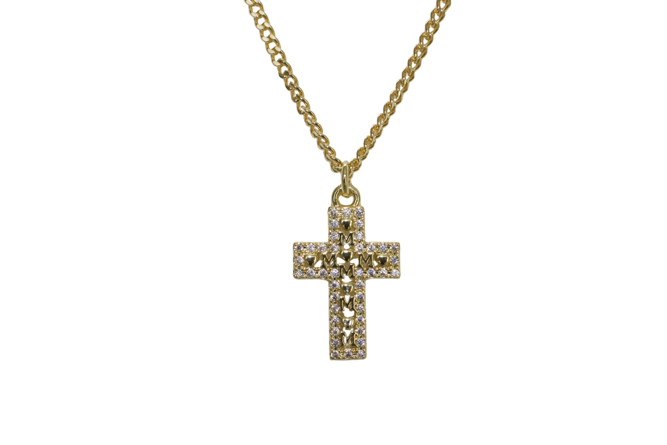 Mothering you cross necklace