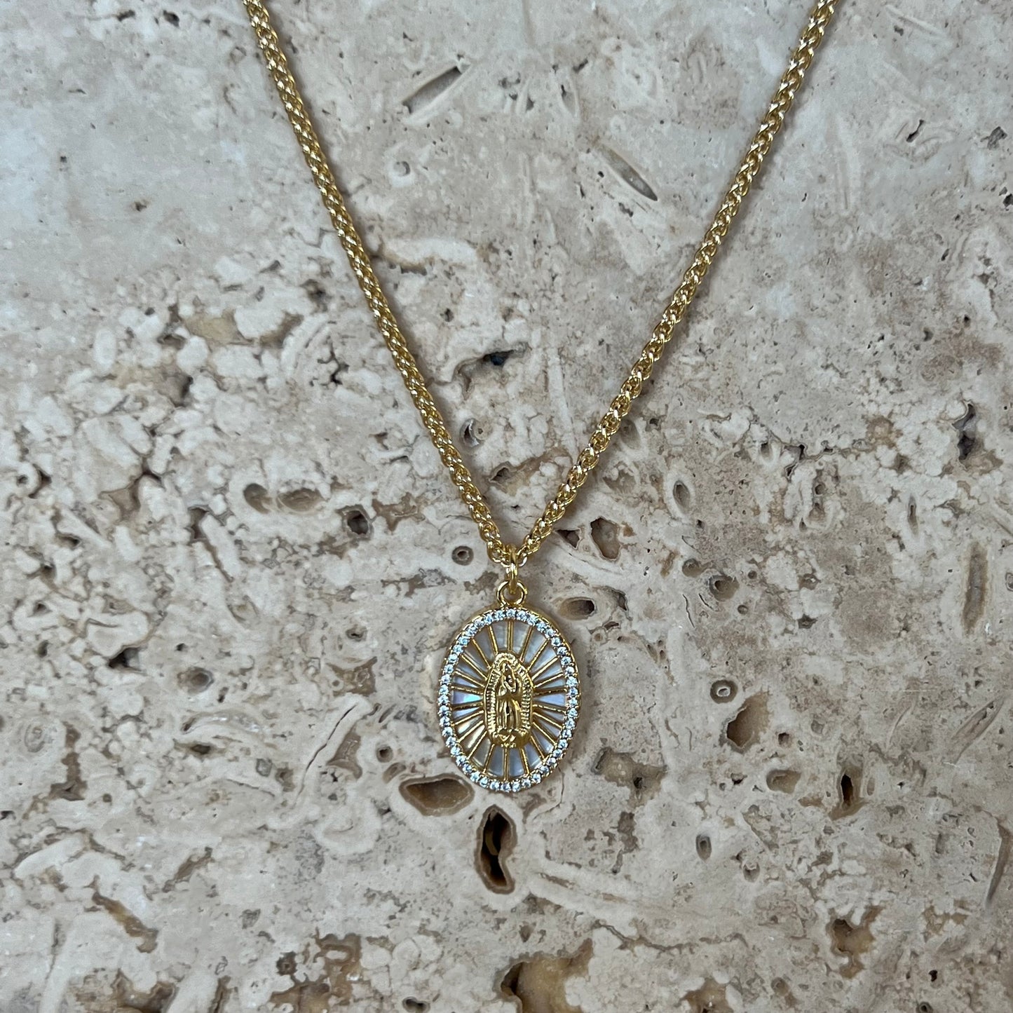 La Virgen de Guadalupe necklace