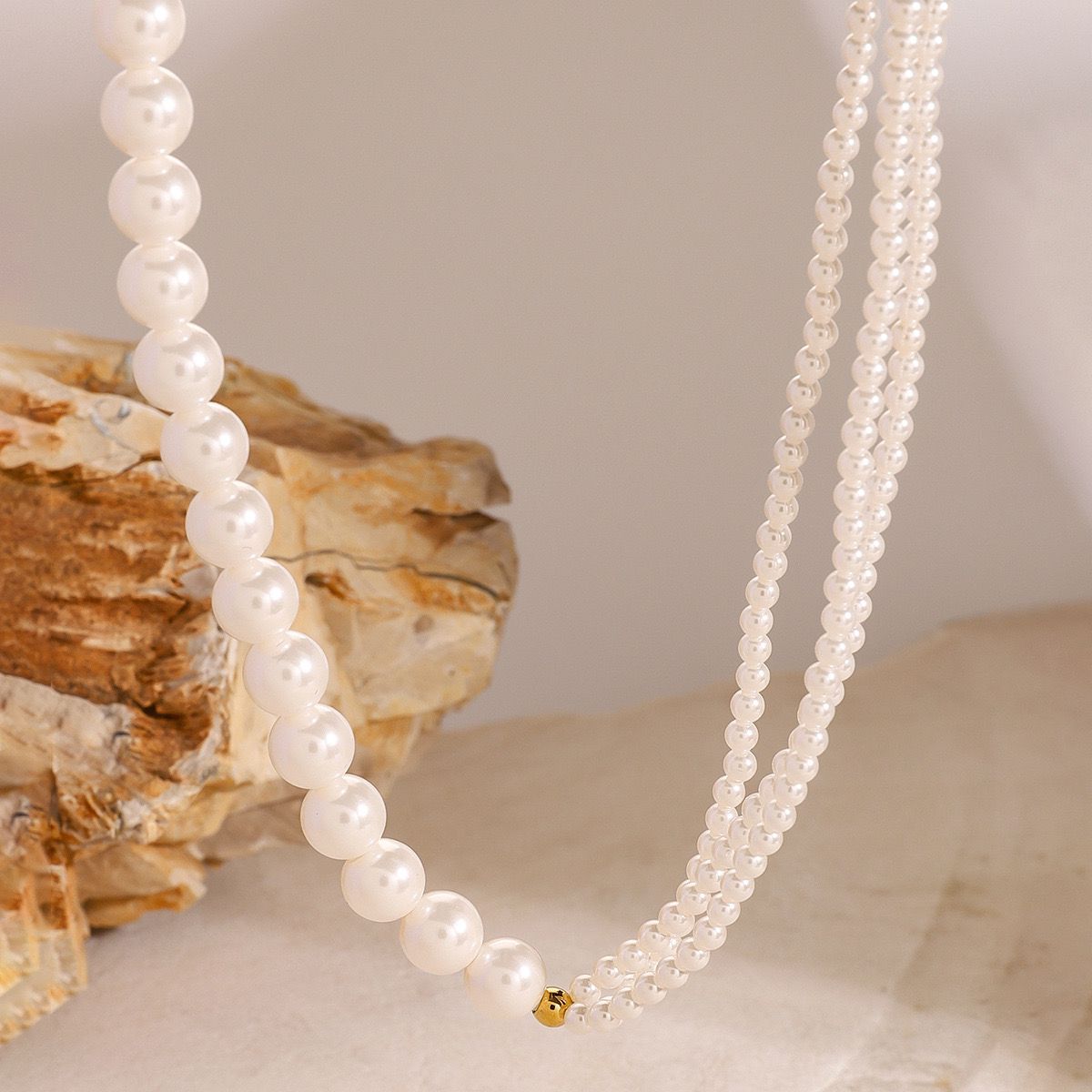 Ziara pearl chunky necklace