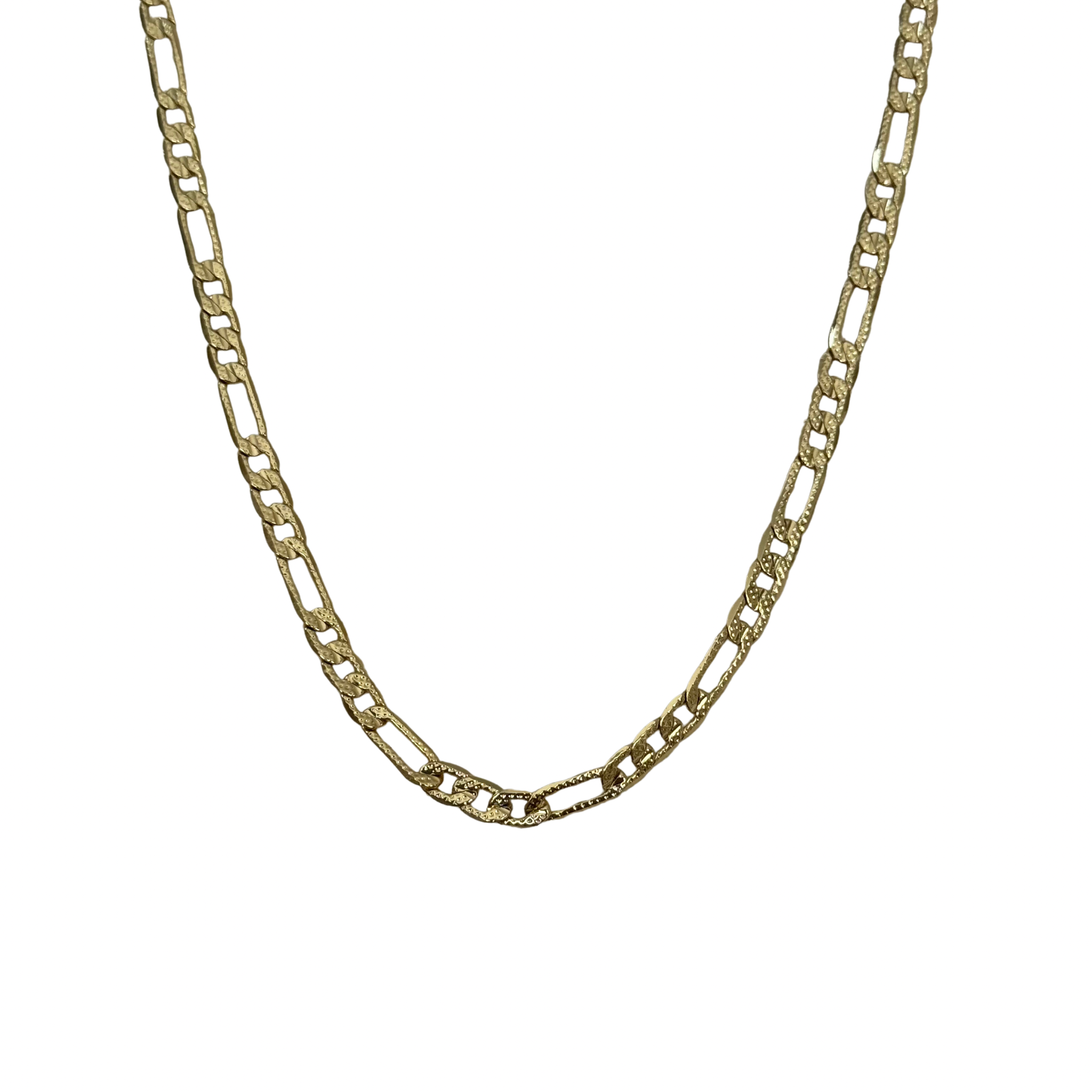 Stamped Figaro Chain