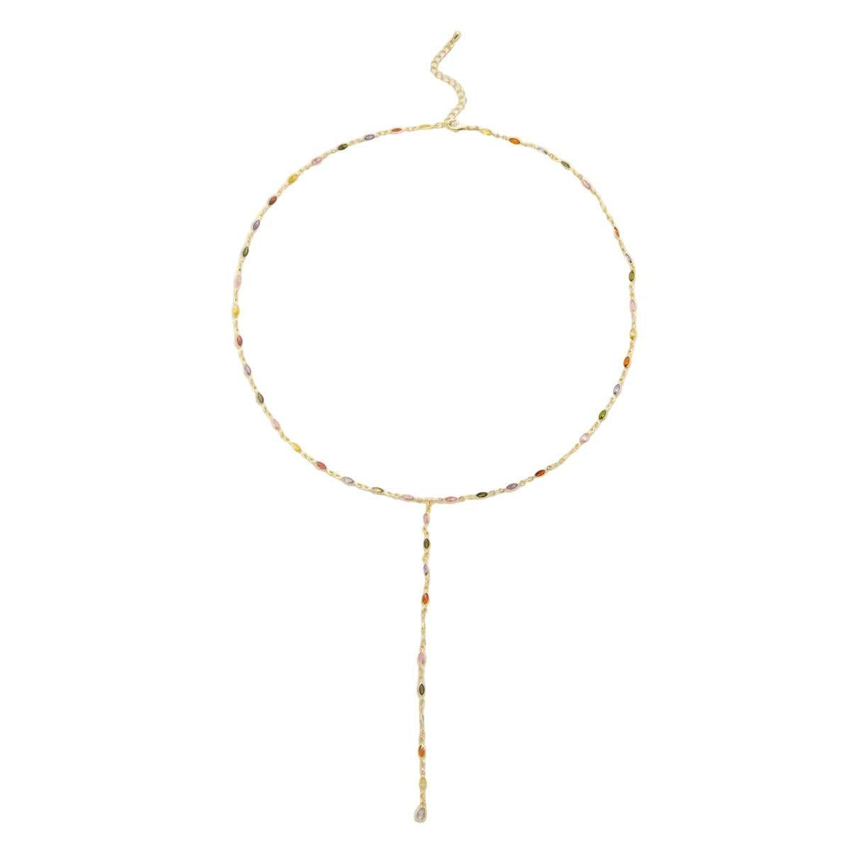 Halo Lariat Necklace